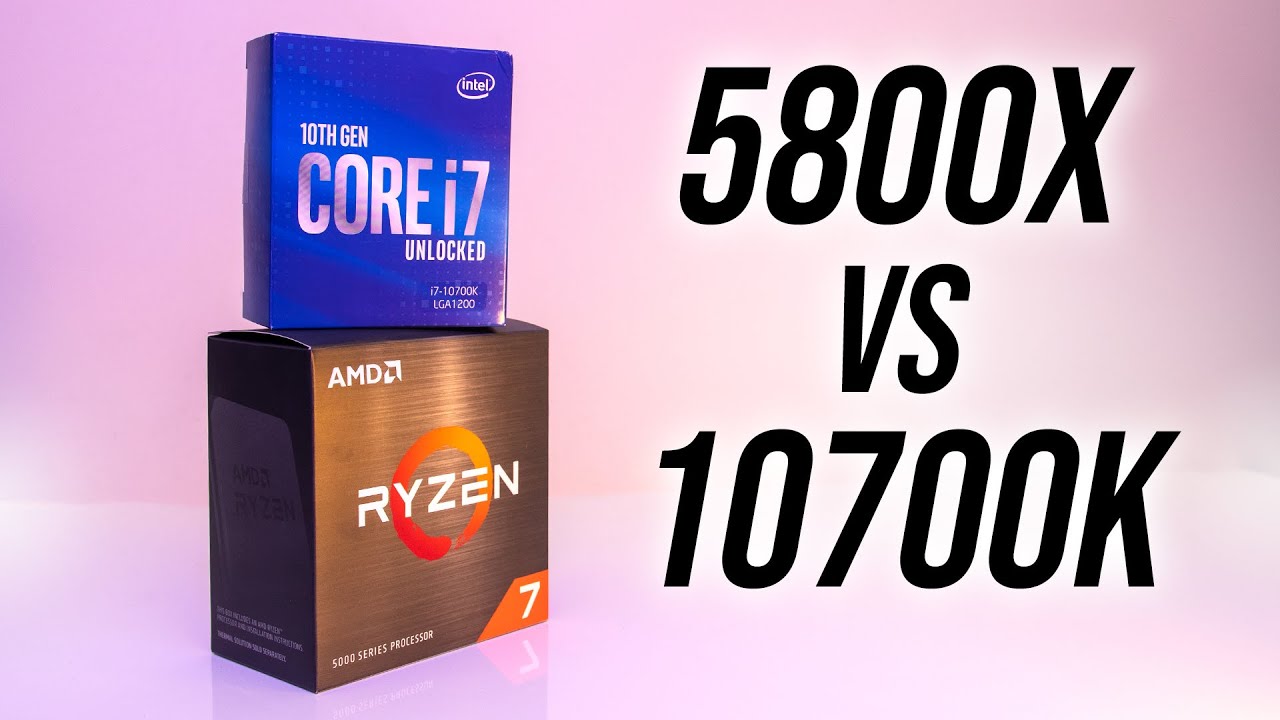 AMD Ryzen 7 5800X vs Intel i7-10700K