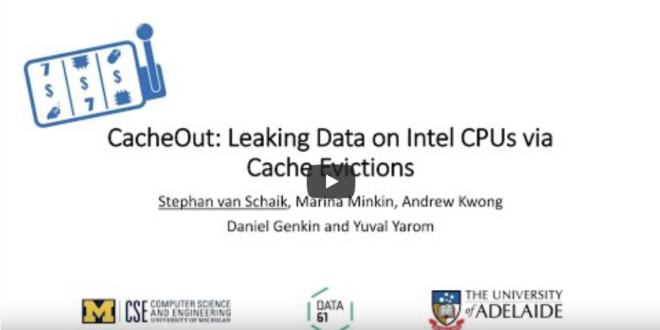 Leaking Data on Intel CPUs via Cache Evictions