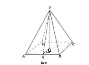 Diketahui limas segi empat beraturan TABCD, dengan ab=8 cm dan luas bidang TAB=24 cm².volume limas tersebut adalah... cm³