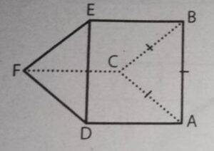 Perhatikan prisma segitiga di bawah ini! ABC berbentuk segitiga sama sisi. Sebutkan rusuk-rusuk yang sejajar dengan AB!