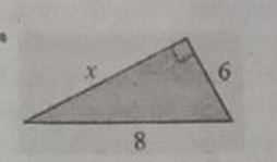 Gunakan teorema Pythagoras untuk menentukan nilai yang belum diketahui pada masing-masing gambar berikut.
