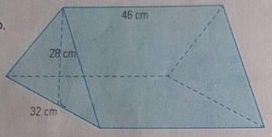 Tentukan volume prisma tegak segitiga berikut!