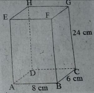 Pada gambar di samping panjang diagonal ruang AG adalah ....
