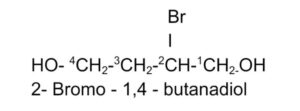 Berilah nama IUPAC untuk struktur HOCH2CH2CHBrCH2OH