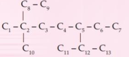 Tentukan jenis atom karbon di bawah ini berdasarkan kedudukannya!  Atom C primer ....