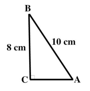 Diketahui segitiga ABC siku-siku di C. Panjang sisi AB =10 cm dan BC = 8cm tentukan perbandingan trigomometri sin α, cos α, tan α, cot α, sec α,cosec α = ...