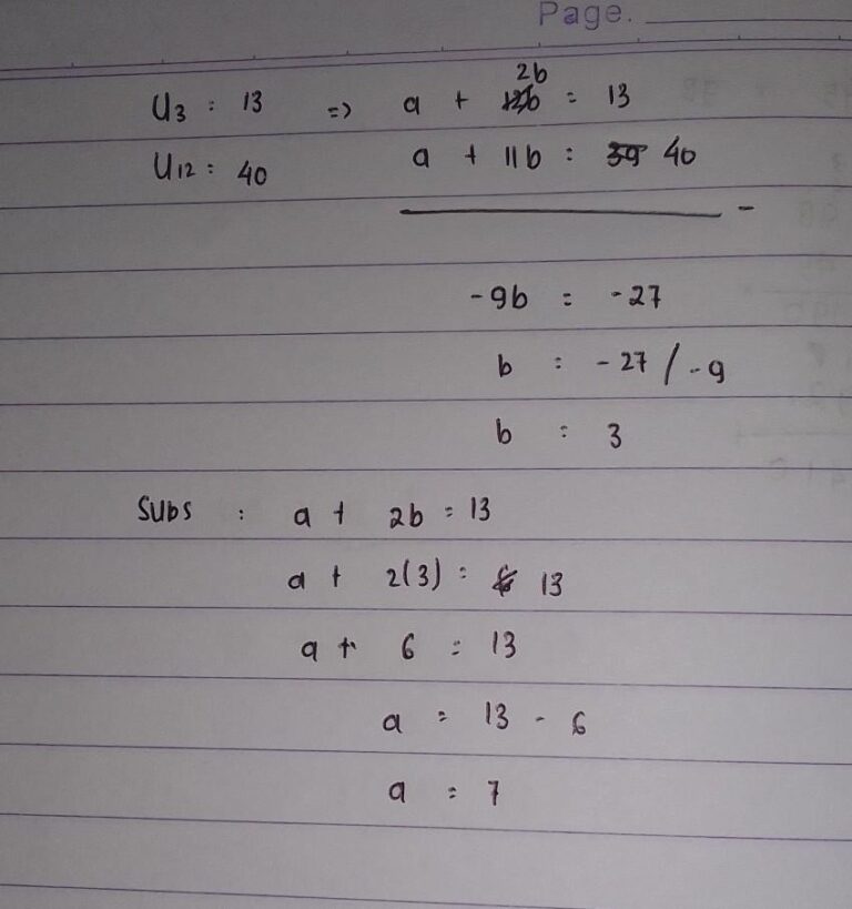 Suku Ketiga Dalam Suatu Barisan Aritmetika Adalah 13 Dan Suku Ke ...